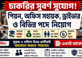 District Legal Services Authority (DLSA) – Office Peon, Driver & Office Staff Post Recruitment 2026 Apply Now