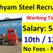 Shyam Steel Recruitment 2025 Apply Online