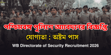 West Bengal Directorate of Security Recruitment 2026 Apply Now