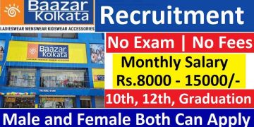 Bazar Kolkata Recruitment 2026 Apply Online