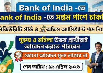 Bank of India Office Assistant & Watchman/Gardner