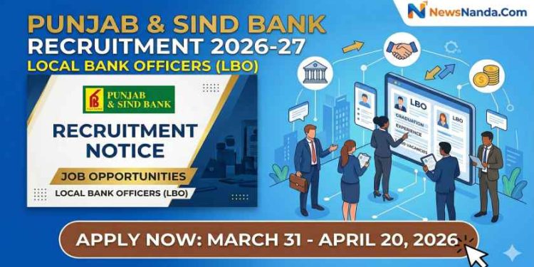 Punjab & Sind Bank LBO Recruitment