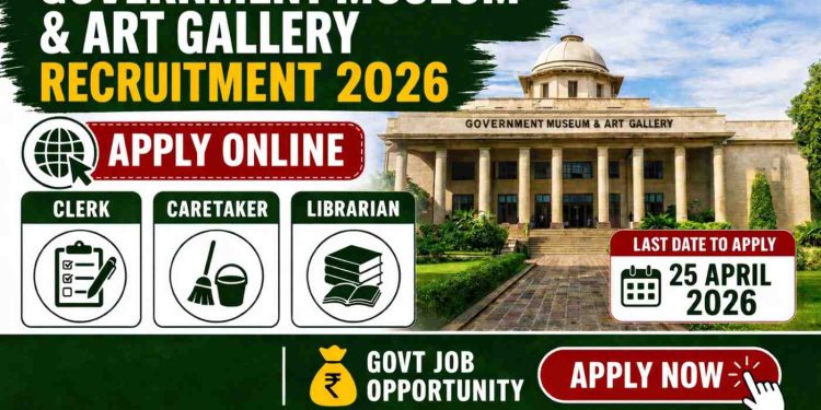 Government Museum & Art Gallery Recruitment 2026