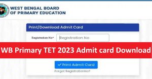 Primary TET Admit 2023 Download Now